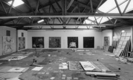 Op atelier bij Reinoud van Vught (1995)